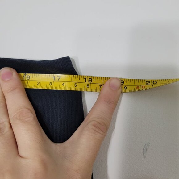 Peter Nygard Black Classic Cotton-Blend Knee-Length A-Line Business Skirt Sz 14 - Picture 9 of 9